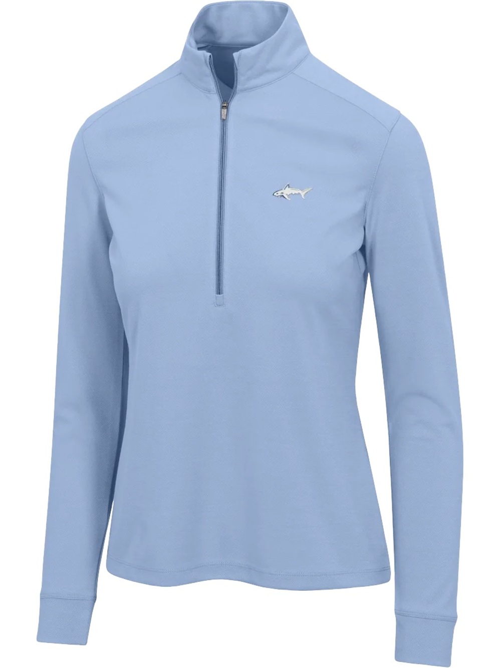 Greg Norman Women's Quarter Zip Pullover Light Blue XS